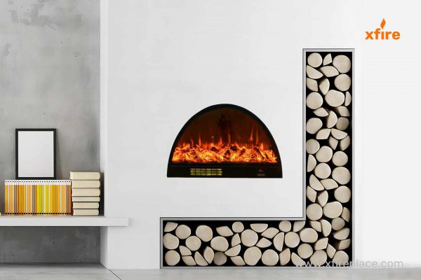 Electric Fireplace Arc Shape